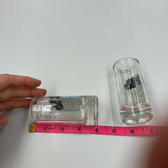 Vintage Yukon Jack Perma Frost Schnapps 100 Proof EMPTY Shot Glasses 2 Set - Picture 10 of 10